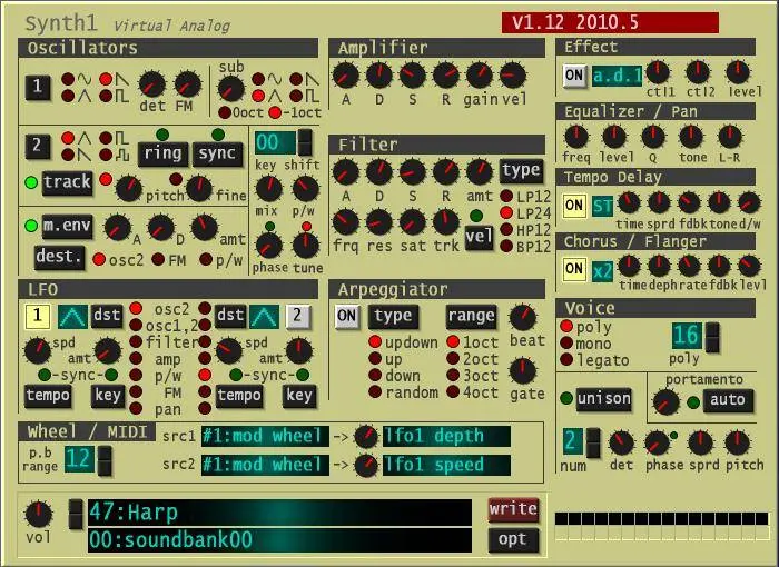 free VSTi: Synth1 for MAC