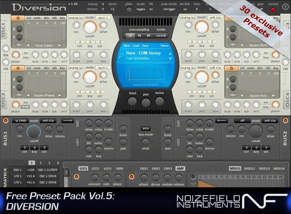 News: Noizefield released Diversion Preset Pack