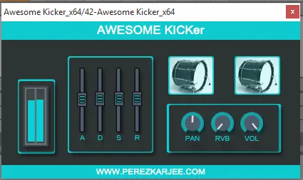 Featured image for “Awesome Kicker – Freeware drum tool by Perez Karjee”