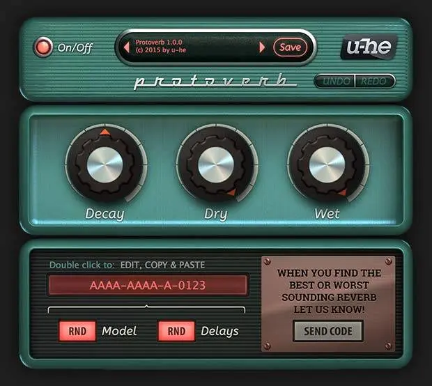 Free Reverb Plugin – Protoverb by u he
