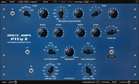 PTEq X – Vintage Equalizer for free by Ignite Amps