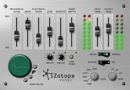 Vinyl effect for free by iZotope