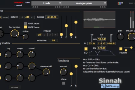 Featured image for “Sinnah synth for free by NuSofting”