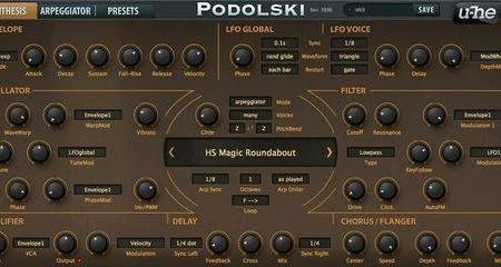 Featured image for “Podoslki VST3 synth for free by u-He”