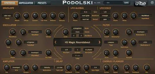 Podoslki VST3 synth for free by u He
