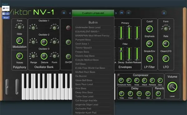 Viktor NV 1 – Free Online synth by Nikolay Tsenkov