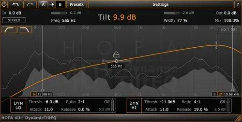 Tilt EQ for free by HOFA Plugins