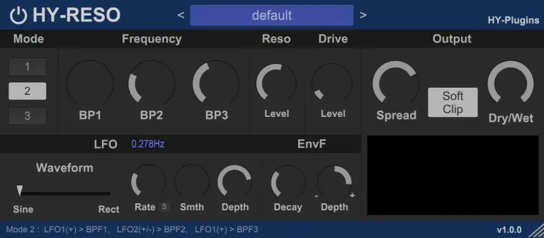 Freeware bandpass filter by HY Plugins