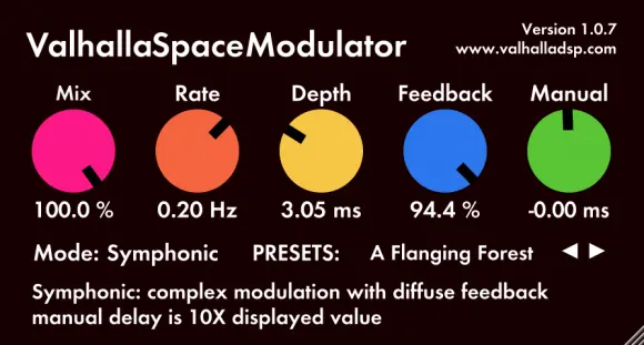 SpaceModular – Free modulation effect by ValhallaDSP