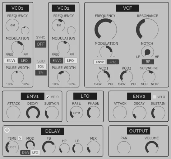 HY Mono – Free mono synth by HY Plugins
