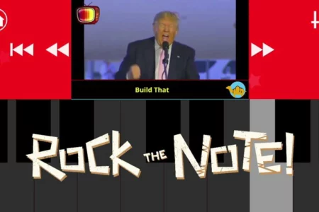Featured image for “Cocoa Camel released ROCK THE NOTE! – Presidential Edition (iOS & Android)”