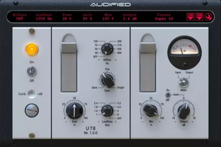 Featured image for “Audified released U78 Saturator”