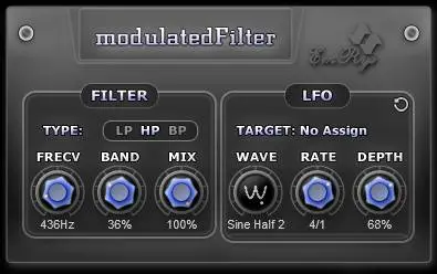 Featured image for “Modulated Filter – Free filter plugin by Saschart”