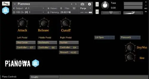Pianowa – Free piano for Kontakt by Autodafe
