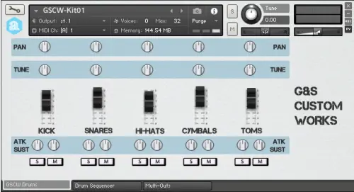 Free Kontakt Drum instrument by Autodafe