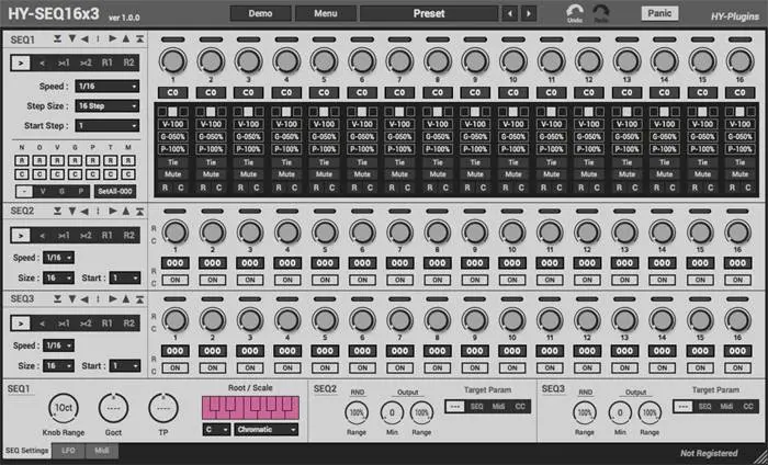 HY SEQ16x3 – Free sequencer by HY Plugins