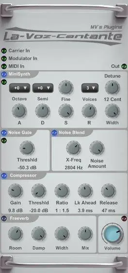 La Voz Cantante – Freeware vocoder by Martin Vicanek
