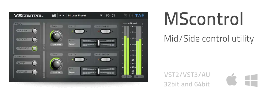 MScontrol – Free mid/side controller by Tek’it Audio