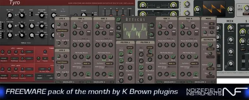 Freeware pack of the month by K Brown plugins