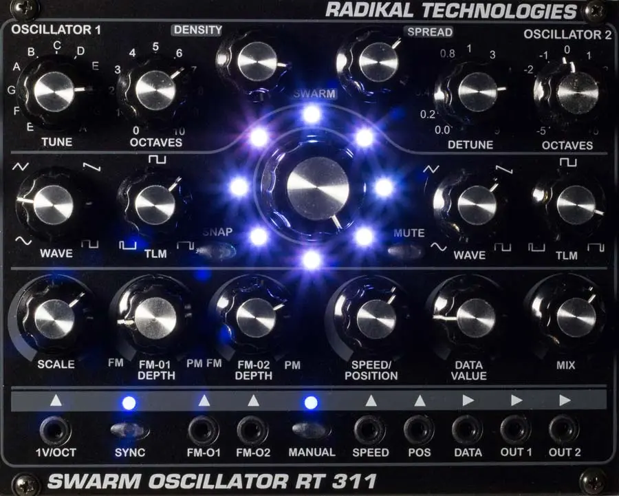 Radikal Technologies released RT 311 SWARM OSCILLATOR (Eurorack Oscillator Module)
