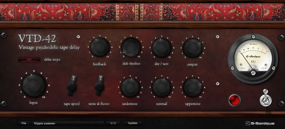 G Sonique releases vintage psychedelic delay VTD 42