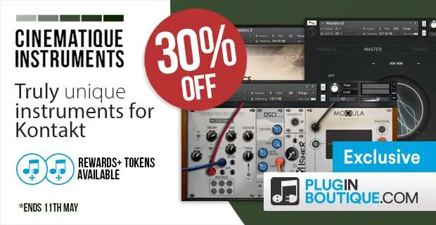 Deal: Cinematique Instruments at Plugin Boutique 30% off