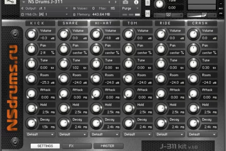 Featured image for “J-311 Kit – Free Kontakt instrument by NSDrums”