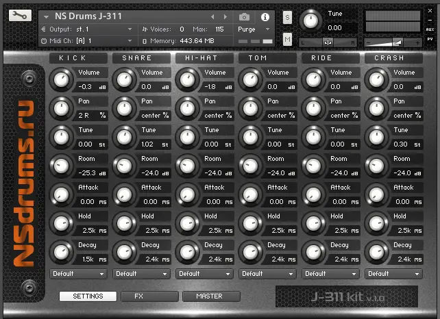 J 311 Kit – Free Kontakt instrument by NSDrums