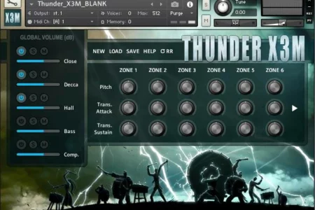 Featured image for “Strezov Sampling released THUNDER X3M Taiko for free”