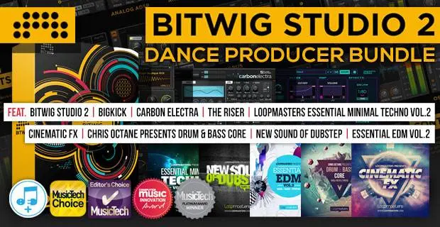 Bitwig Studio 2 Dance Producer Bundle deal at Plugin Boutique