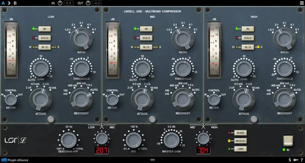 Plugin Alliance released 354E (Neve® 2254E™) by Lindell Audio