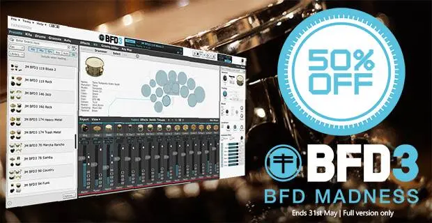 Deal: FXpansion BFD3 at Plugin Boutique 50% off