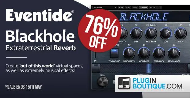 Deal: Eventide Blackhole at Plugin Boutique 76% off