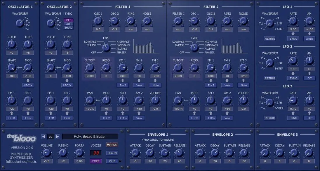Full Bucket Music released “The blooo” v2.0.0 for Windows (Free VSTi)