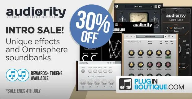 Deal: Audiority 30% off at Plugin Boutique