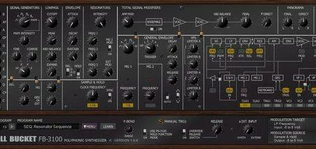 Featured image for “FB-3100 – Free Korg synth clone by Full Bucket Music”