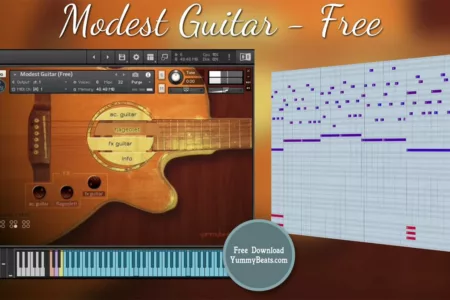 Featured image for “Yummy Beats releases free Kontakt instrument Modest Guitar”