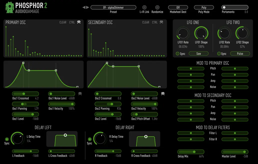 Audio Damage released Phosphor 2