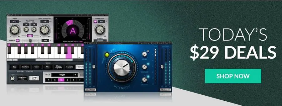 Deal: Waves Greg Wells VoiceCentric & Waves Tune Real Time for just 29$ each