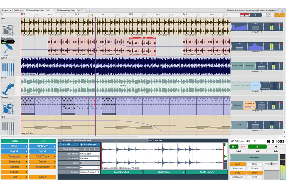 T6 – Free DAW for Windows, Mac and Linux by Tracktion