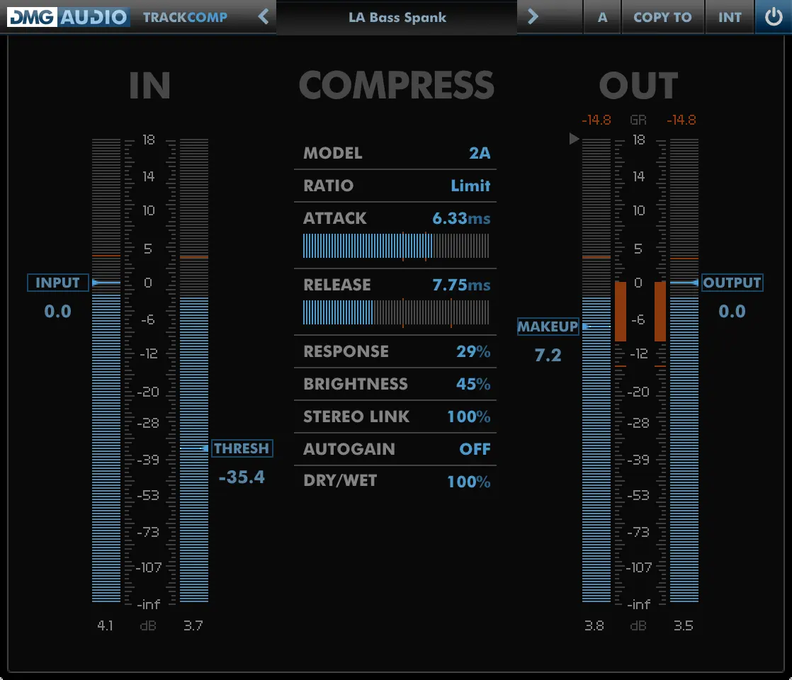 DMG Audio released TrackComp Compressor