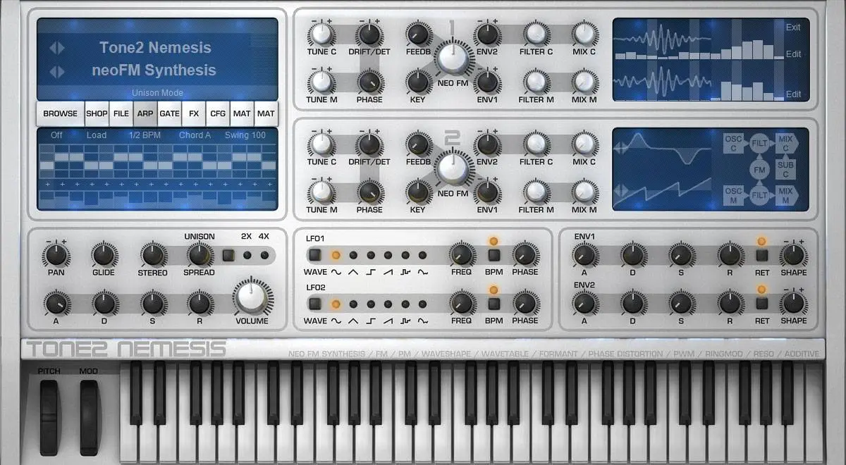 Tone2 Audio released Nemesis v1.5