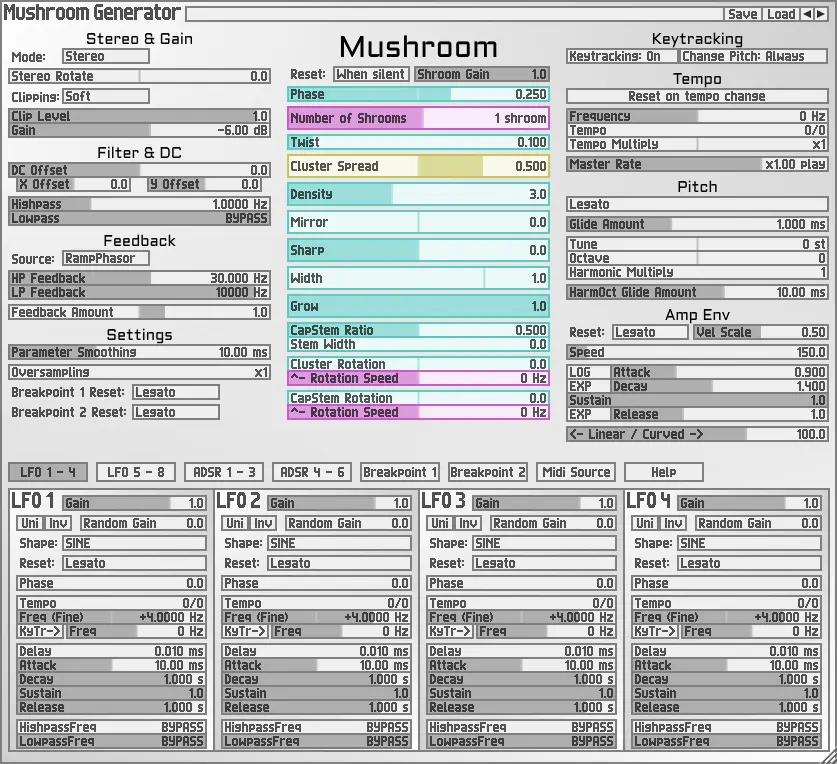 Soundemote released Mushroom Generator