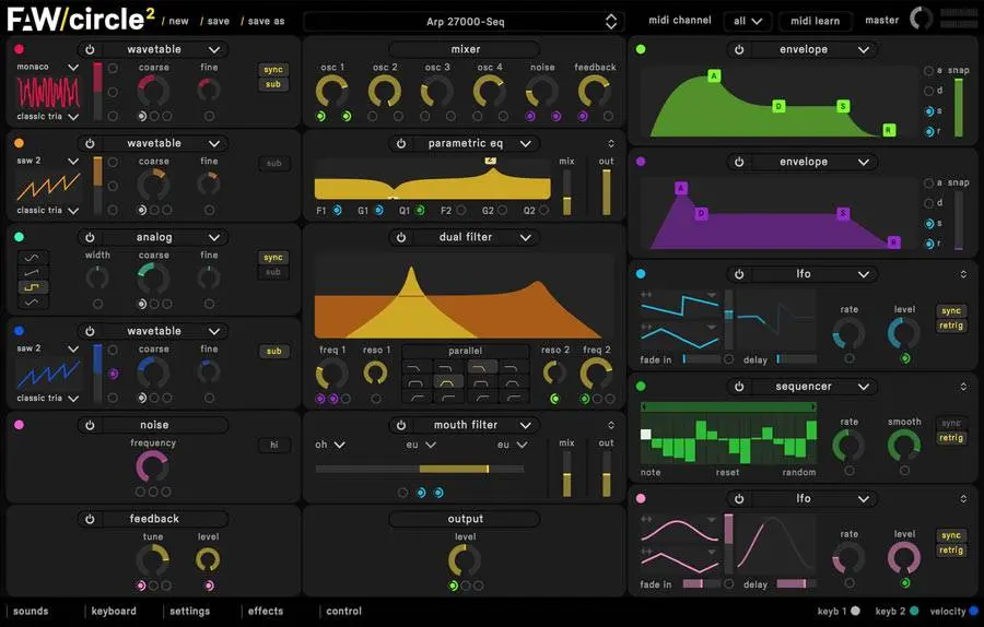 Rent to Own: Future Audio Workshop Circle² $7.99/mo