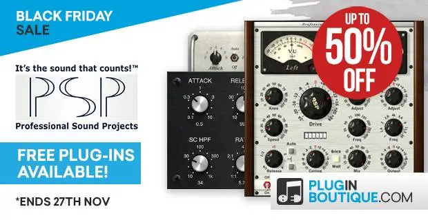 PSP Audioware Black Friday Sale – Save up to 50 %