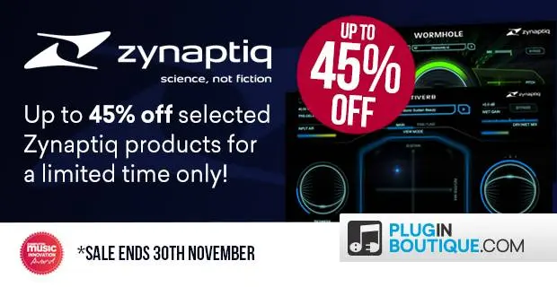 Zynaptiq Black Friday Sale – 45 % off!