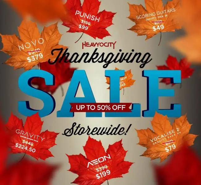 Heavyocity Thanksgiving Sale