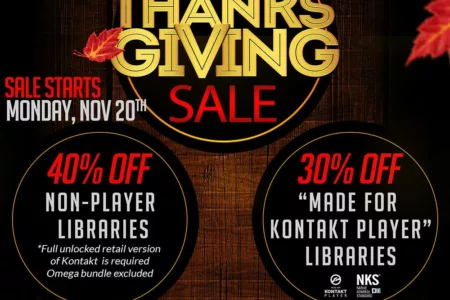 Featured image for “Soundiron Thanksgiving Sale 2017”