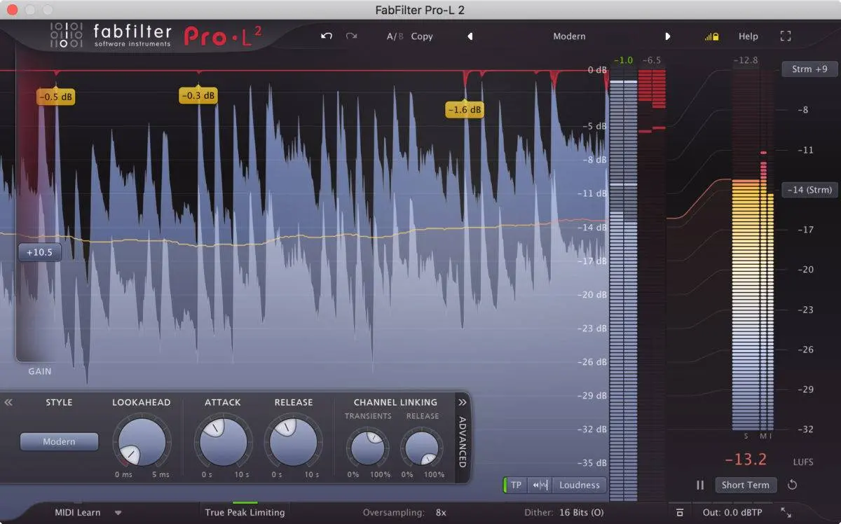 FabFilter releases FabFilter Pro L 2 true peak limiter plug in