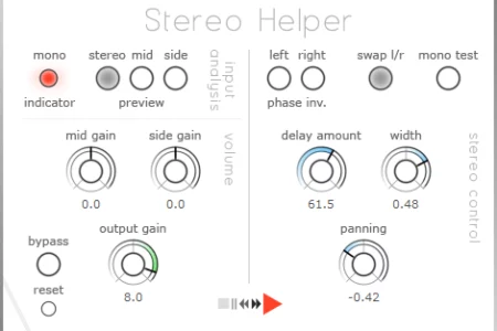 Featured image for “Press Play released Stereo Helper for free”